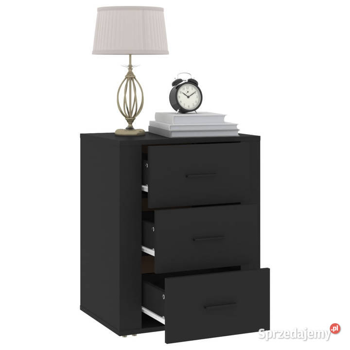 Szafka nocna czarna 50x36x60 materiał Nocne mazowieckie Warszawa