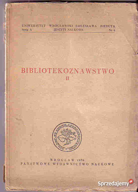 3916 BIBLIOTEKARSTWO II ZESZYT NAUKOWY 4 SERIA A Czyrna sprzedam
