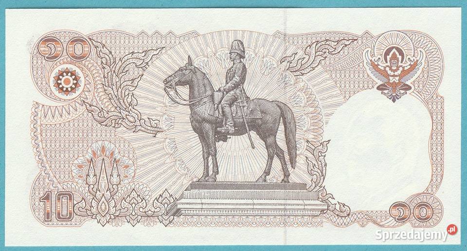 Tajlandia 10 baht batów 1980 stan bankowy UNC Łódź