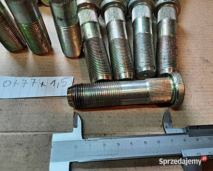 Szpilka śruba koła M 20 x 15 88 D 50 Części do maszyn budowlanych Ostrów Wielkopolski