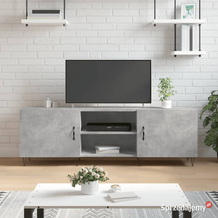 Szafka pod TV szarość betonu 150x30x50 WM829096 Warszawa
