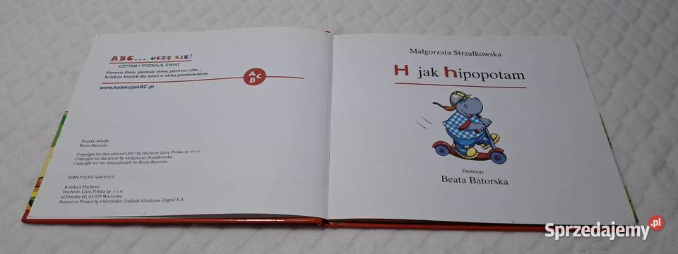 ABC Uczę się H hipopotam Strzałkowska Hachette Czeladź