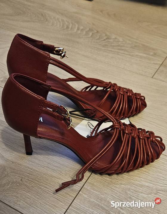 Zara sandały buty na obcasie 37 Opole