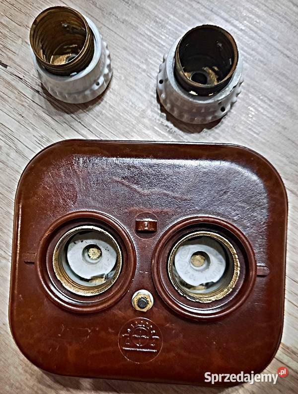 Gniazdo bezpiecznikowe jednofazowe 2x bakelitowe Elektryka wielkopolskie sprzedam