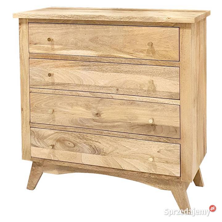 Komoda drewniana BONN 90 z szufladami z mango Lublin