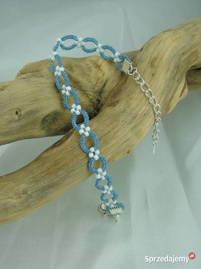 Bransoletka koronkowa Pozostałe Wiśniowa