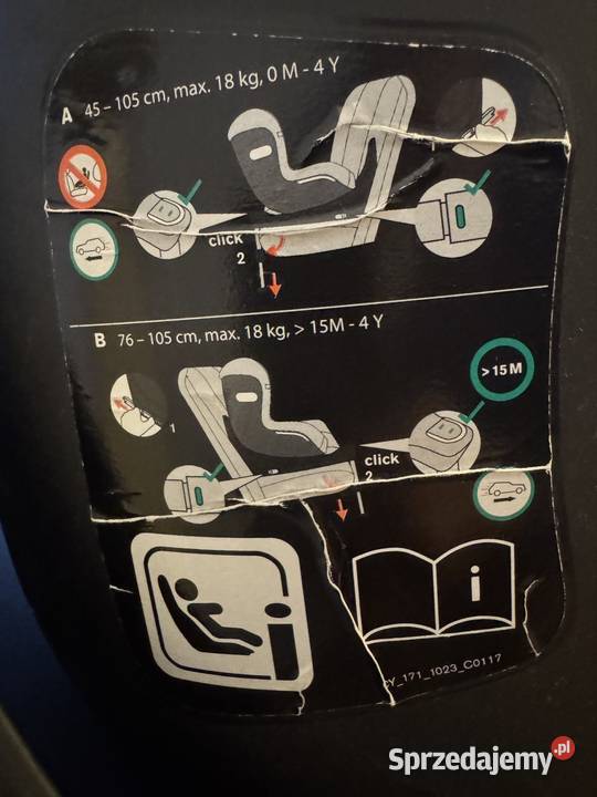 Fotelik dziecięcy samochodowy obrotowy GB Piaseczno