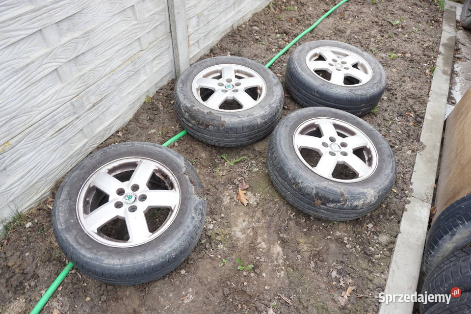 koła aluminiowe SKODA 5x100 octavia opony letnie Radom