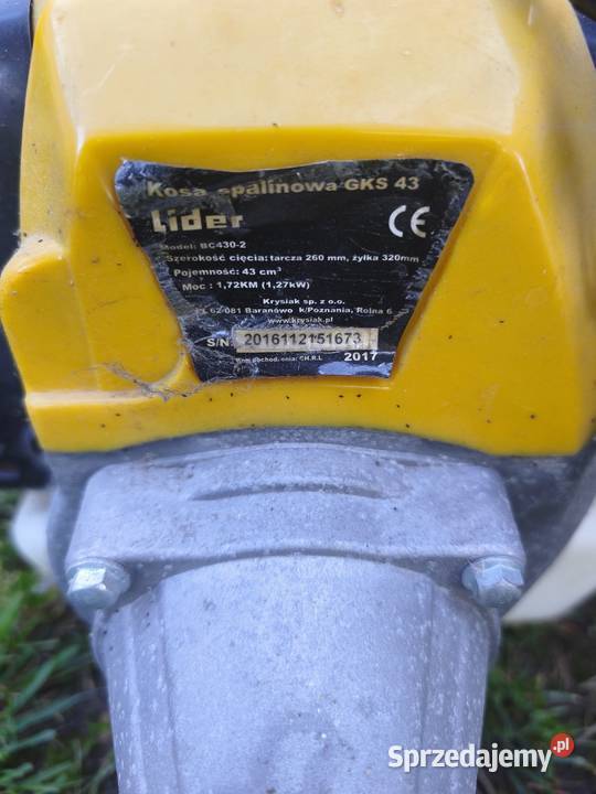 Lider gks43 kosa spalinowa na części Gołąb