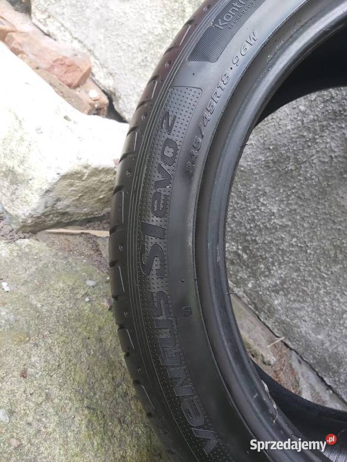 1 opona letnia 245x45x18 HANKOOK VENTUS S1evo 2 kujawsko-pomorskie Bydgoszcz sprzedam