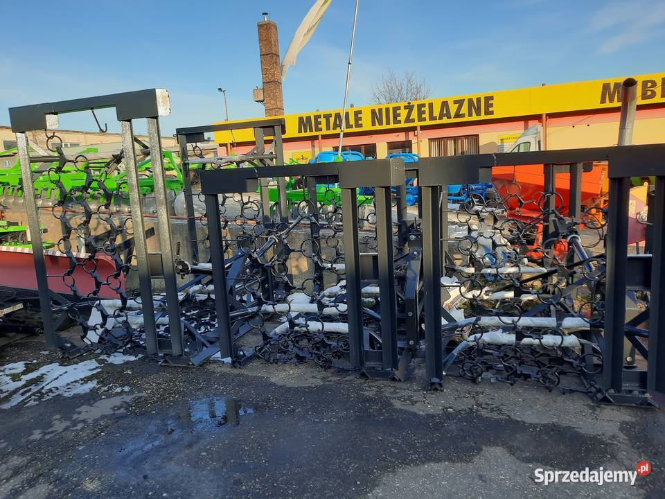 Włóka łąkowo polowa 6m 3rz Dwa siłowniki