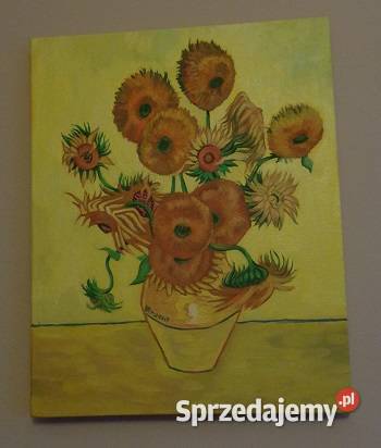 Obraz olejny "Słoneczniki" Van Gogh, 50x40 cm