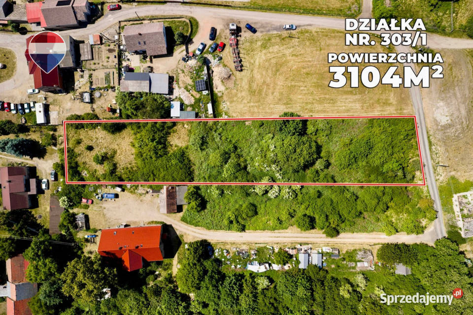 Działka z WZ pow 3104 m media 66zł/m2 Grunty i działki Letnica