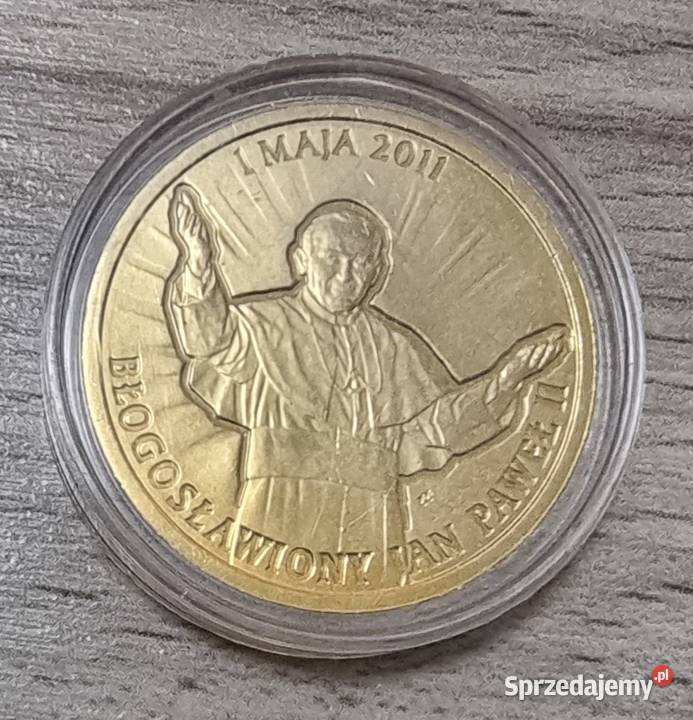 Moneta Medal Złoto Numizmat Błogosławiony Jan Numizmatyka Sosnowiec sprzedam