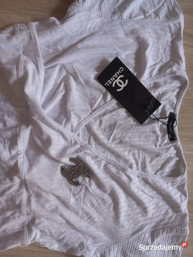 Chanel nowa bluzeczka prążek xlxxl Bez wzoru Stalowa Wola