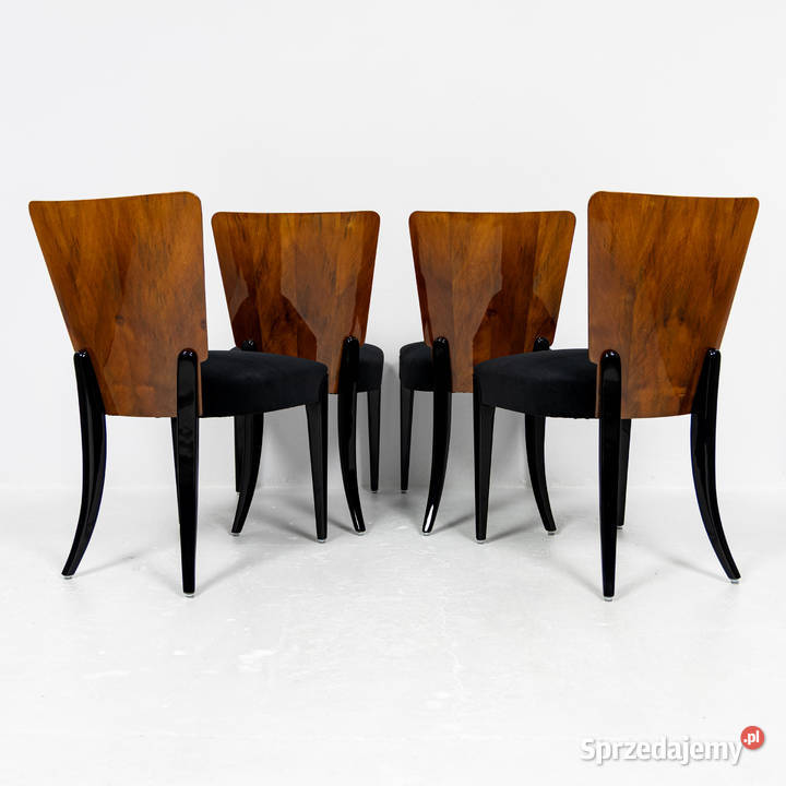 Krzesła H214 J Halabala Lata 50 Komplet Krzeseł wielkopolskie Swarzędz