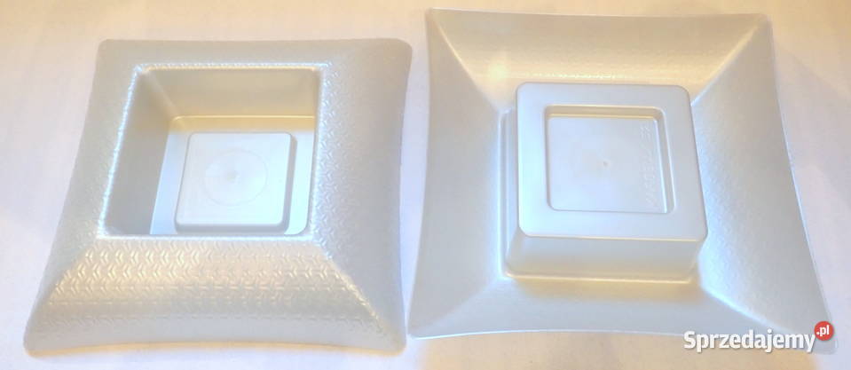 Miski MARBELLA 32 BIAŁE ZŁOTE na kompozycje