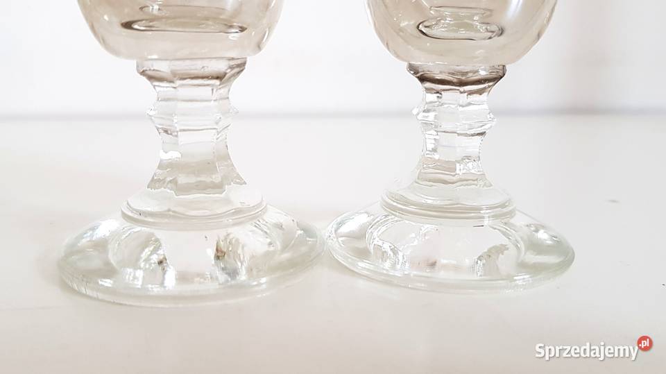 4 zabytkowe kieliszki z XX wieku do nalewek Ruda Śląska