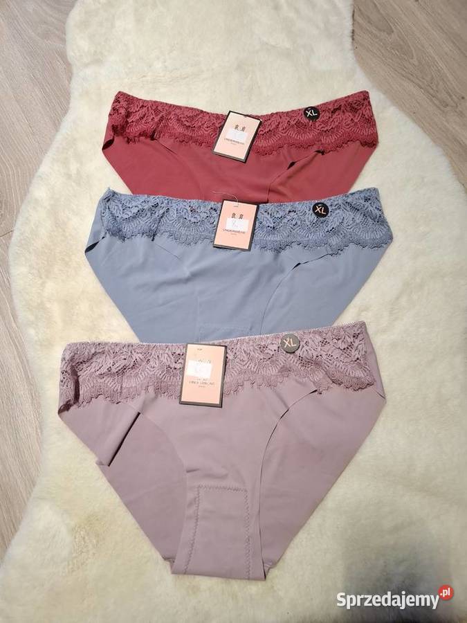 Bezszwowe figi z koronką XL 3 sztuki Kielce