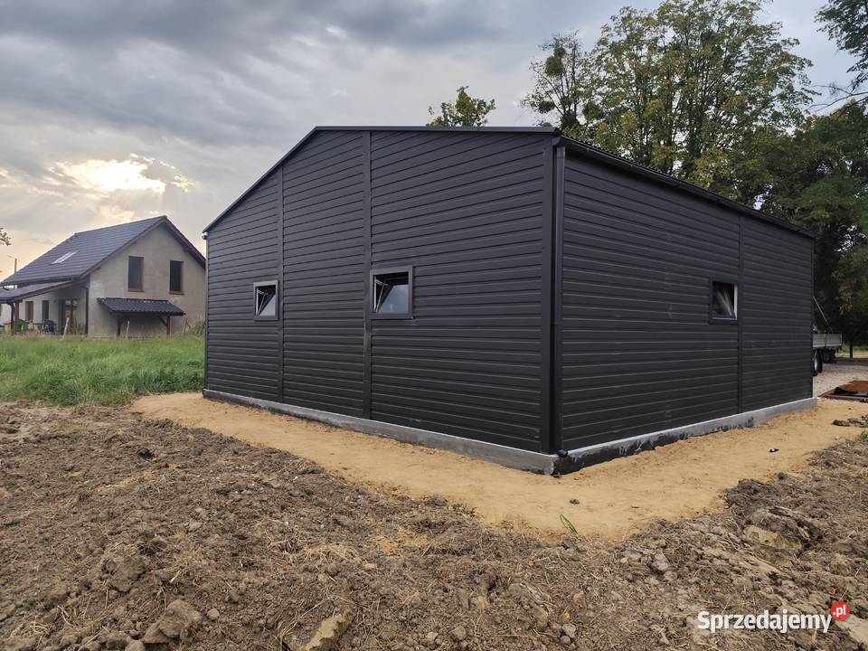 Garaż Blaszany Grafitowy HALA Montaż PRODUCENT Słupca