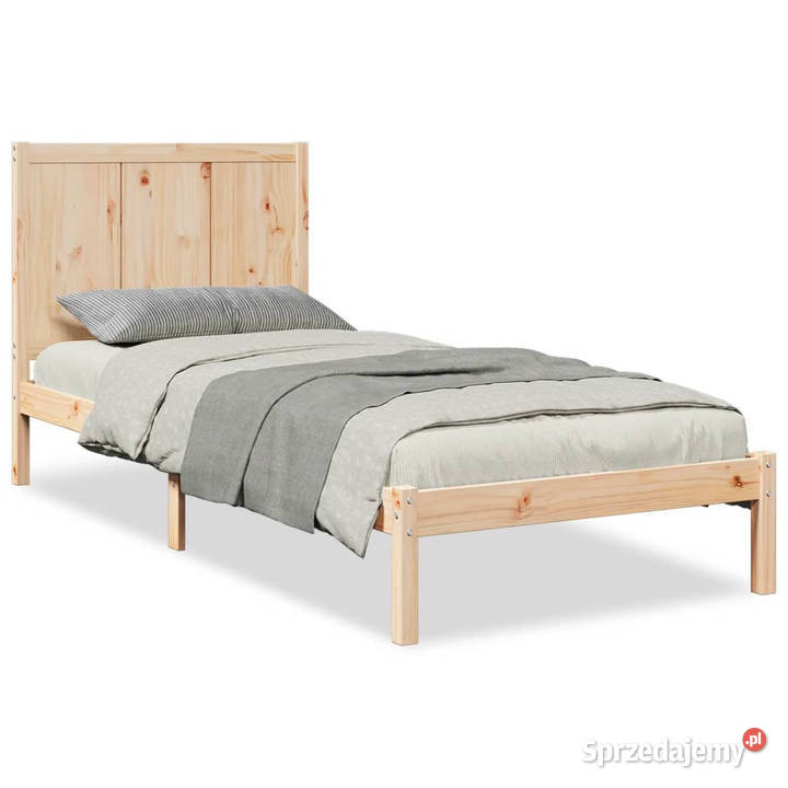 Dłuższe łóżko bez materaca lite drewno 100x210 100cm Warszawa