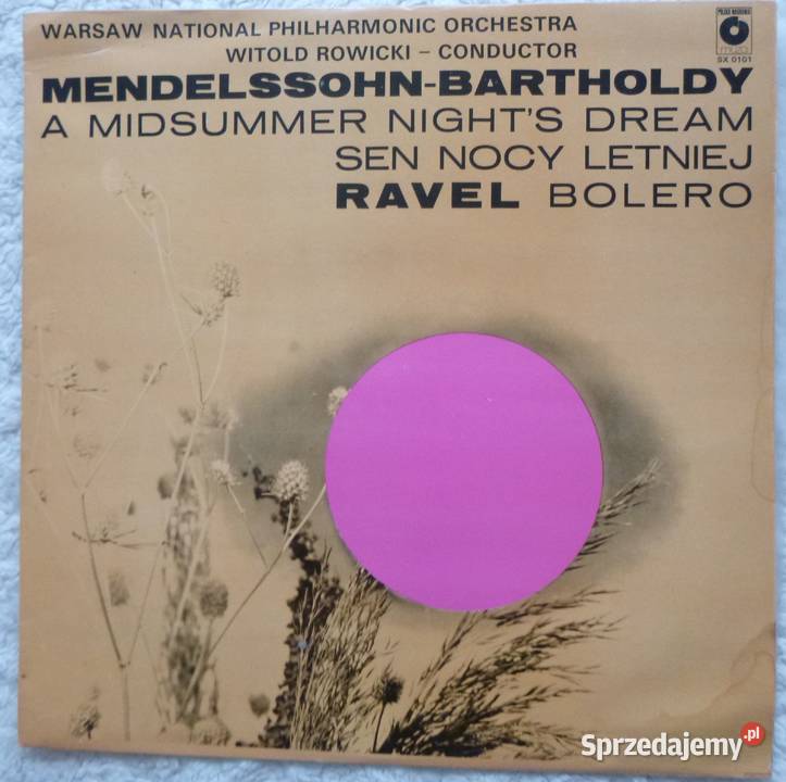 Płyta winylowa LP 1960 Witold Rowicki Warszawa