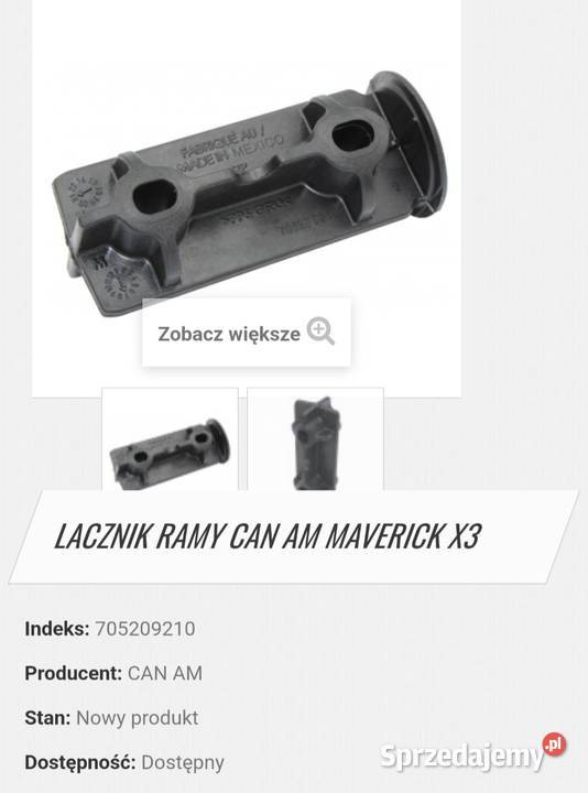Can am Maverick X3 705209210 łącznik ramy Nowy Nowy Tomyśl