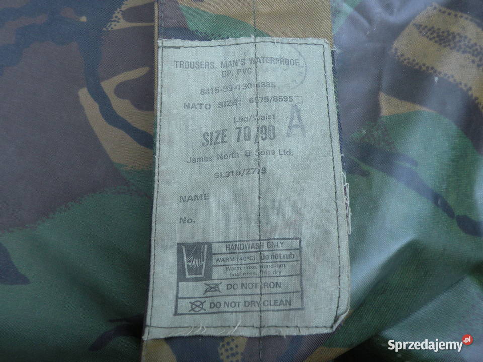 Spodnie przeciwdeszczowe DPM 7090