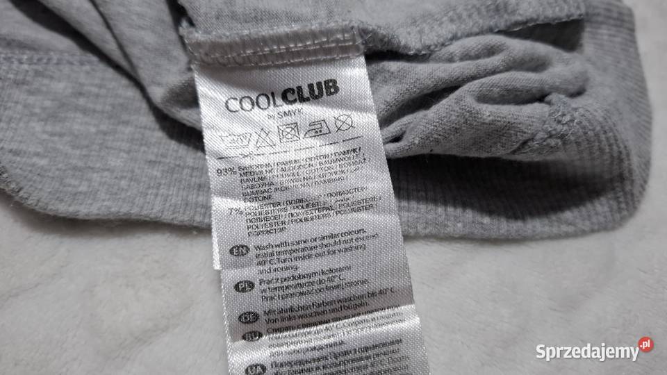 Koszulka długi rękaw chłopięca szara Auta Cars Czeladź