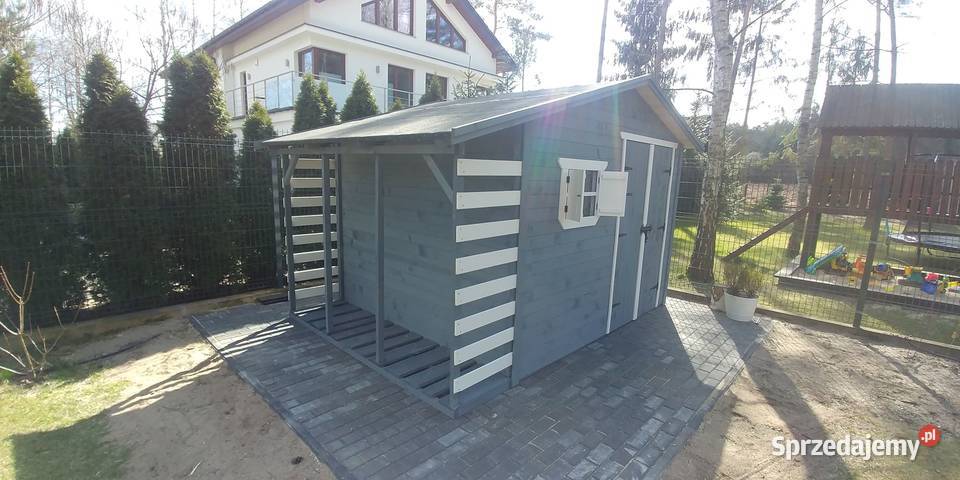 Domek ogrodowy narzędziowy 3x3 z drewutnią 08m Szczecin