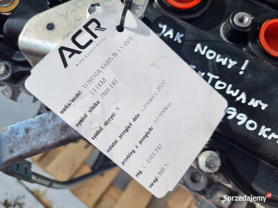 SILNIK Toyota Yaris III 15 VVTI 112 nowy 22 2 Silniki i osprzęt Rudka