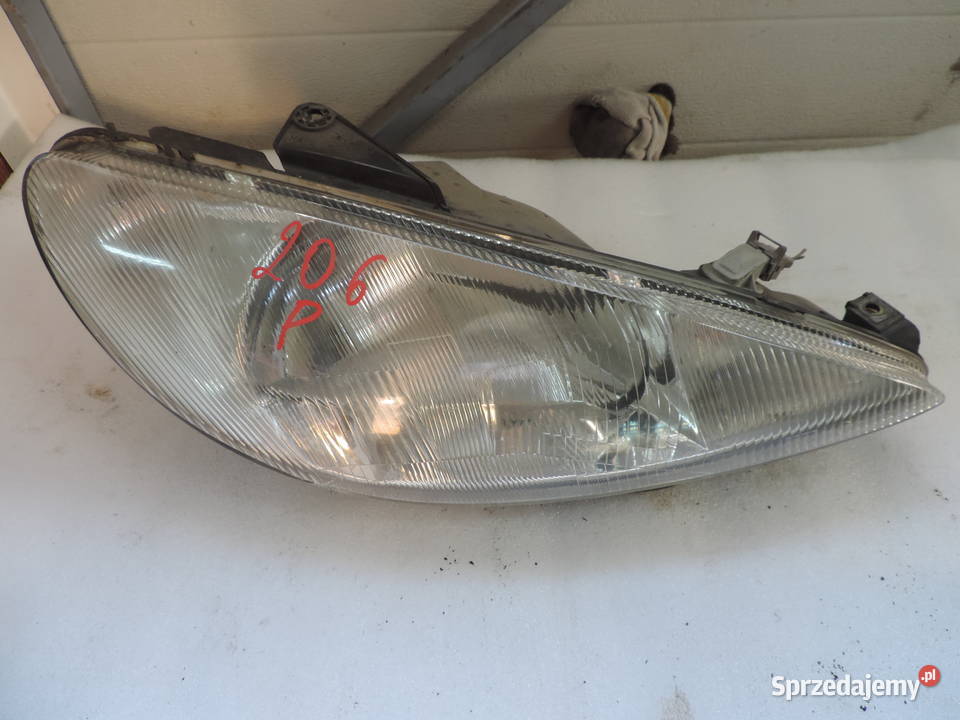 Lampa Prawy Przód Peugeot 206 Oświetlenie Części samochodowe