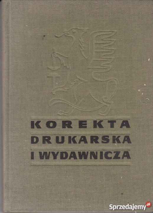 02475 KOREKTA DRUKARSKA I WYDAWNICZA LUCJAN Czyrna sprzedam