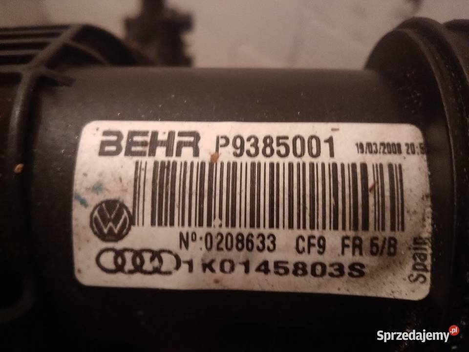 Intercooler VW SEAT SKODA 19 TDI 20 TDI 18 FSI Gorzów Wielkopolski