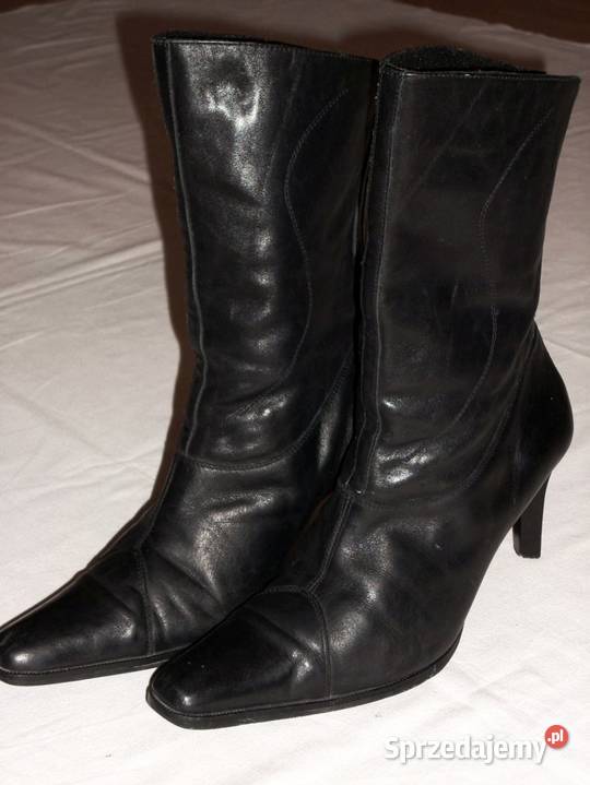 HED skórzane kozaki Zamek z tyłu 40 skóra Nowy Sącz