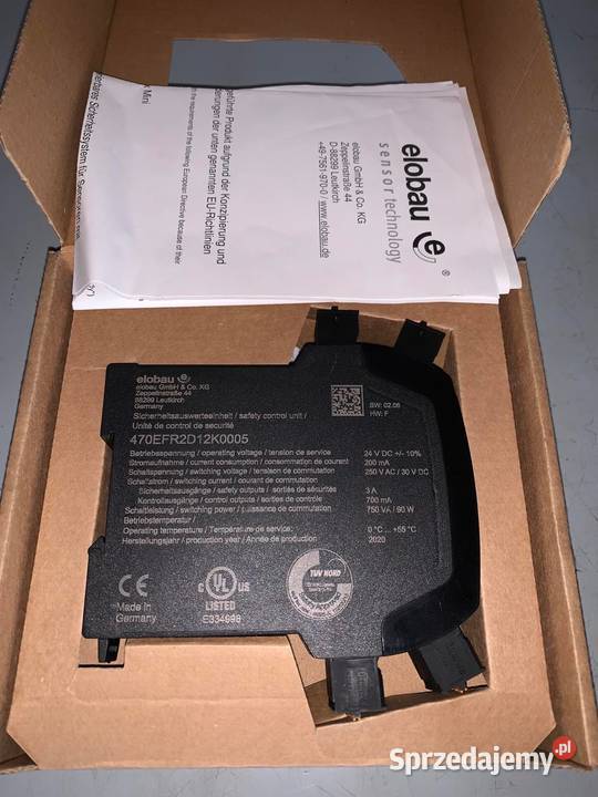 Elobau 470EFR2D12K0005 Safety Relay Unit Warszawa