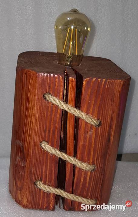 Lampa drewniana handmade Jastrzębia sprzedam