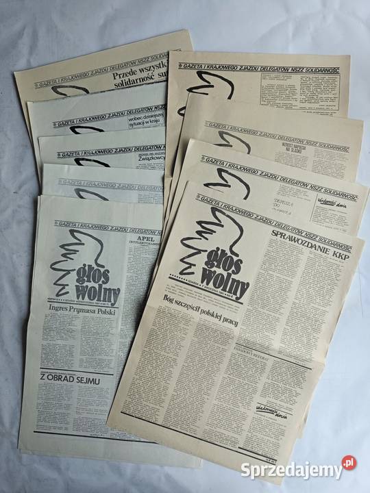 Głos Wolny Gazeta I Krajowego Zjazdu Delegatów dziennik pomorskie Gdynia