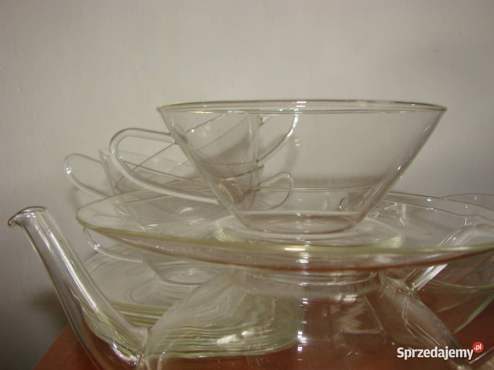 Schott Jena Glas szklany serwis Porcelana i szkło