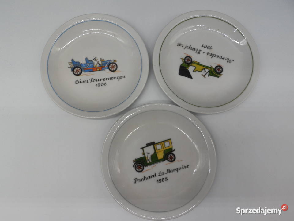 Talerzyki paterki motyw samochody ILMENAU 3 Raszków