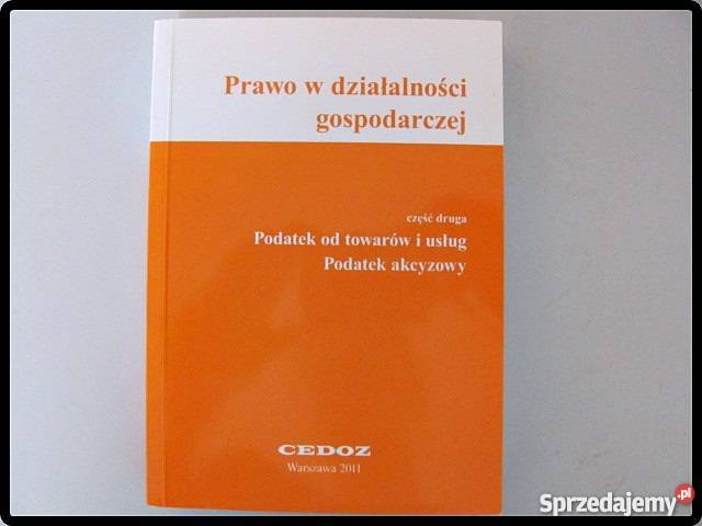 Prawo w działalności gospodarczej CEDOZ Płock sprzedam