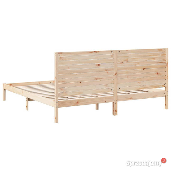 Dłuższe łóżko bez materaca lite drewno 200x220 205cm Warszawa