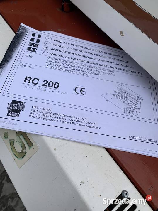 Galli TGV 205 RC200 Malowarka paska Tunel Omac Łaskarzew