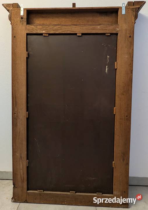 Piękne dębowe lustro neorenesansowesklep Dąbrowa śląskie Dąbrowa Górnicza