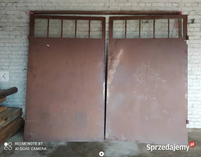 Drzwi garażowe z futryną wierzeje 300 x 250 Warka sprzedam