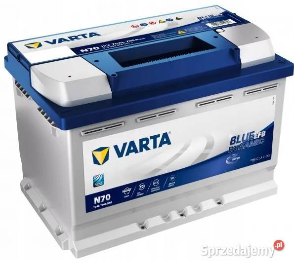 Akumulator Varta Blue Dynamic EFB STARTSTOP 70Ah Akumulatory Pruszków