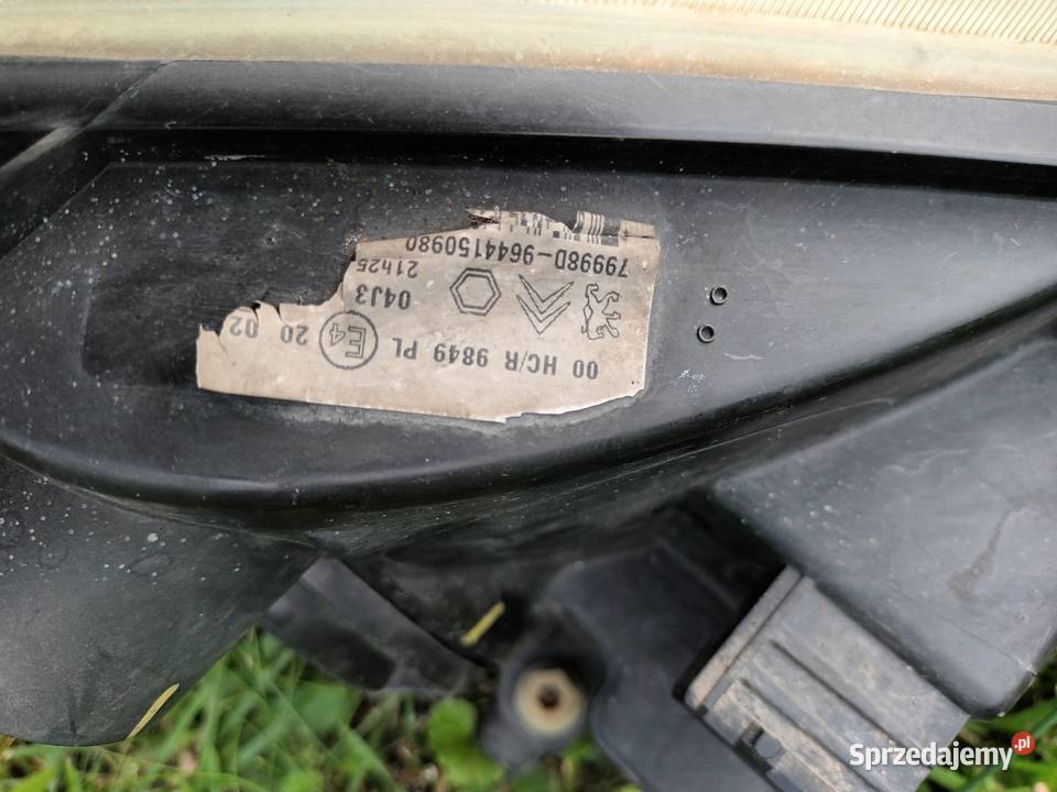 Lampy Peugeot citroen osobowe dolnośląskie Głogów sprzedam