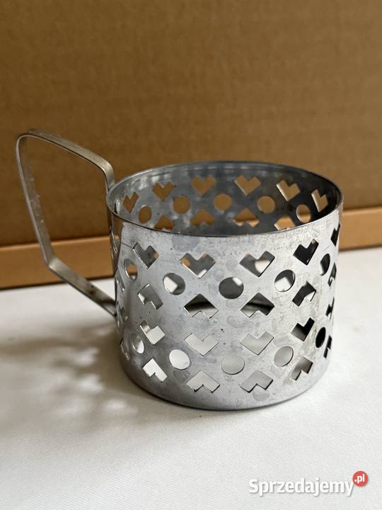 7 uchwytow metalowych do szklanek Lublin sprzedam