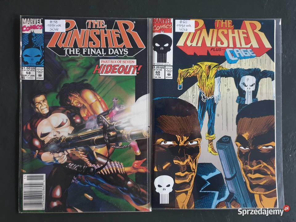 The Punisher zestaw 9 oryginalnych komiksów pomorskie