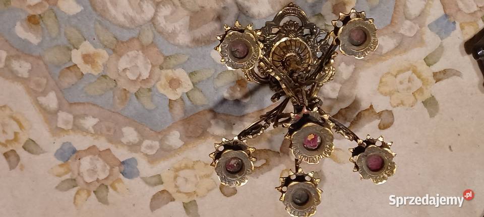 ŚWIECZNIK 2 KILOGRAMOWY BAROKOWY MOESIĘZNY Z Poznań